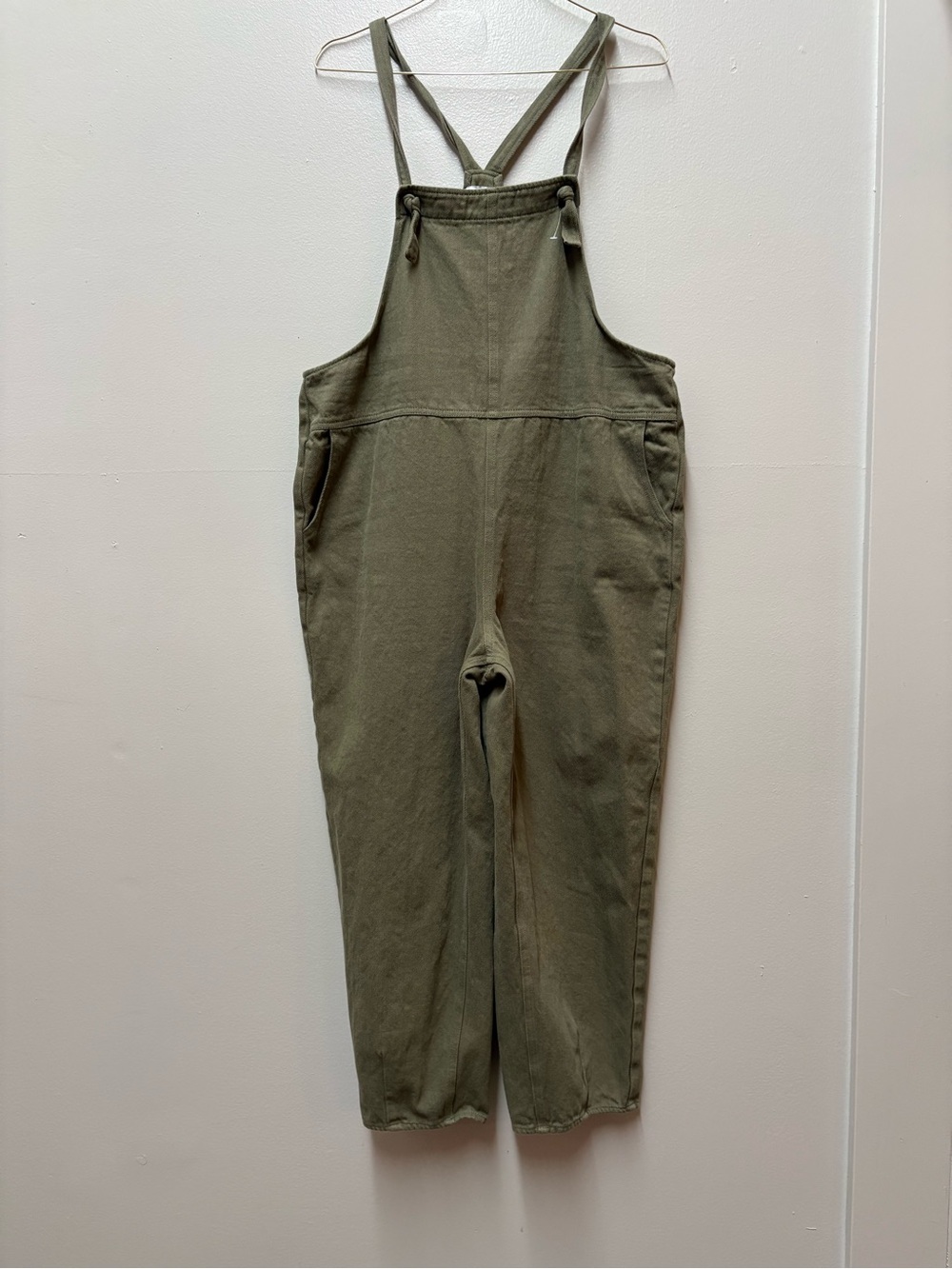 The Crescent Women's Green Dungarees-overalls